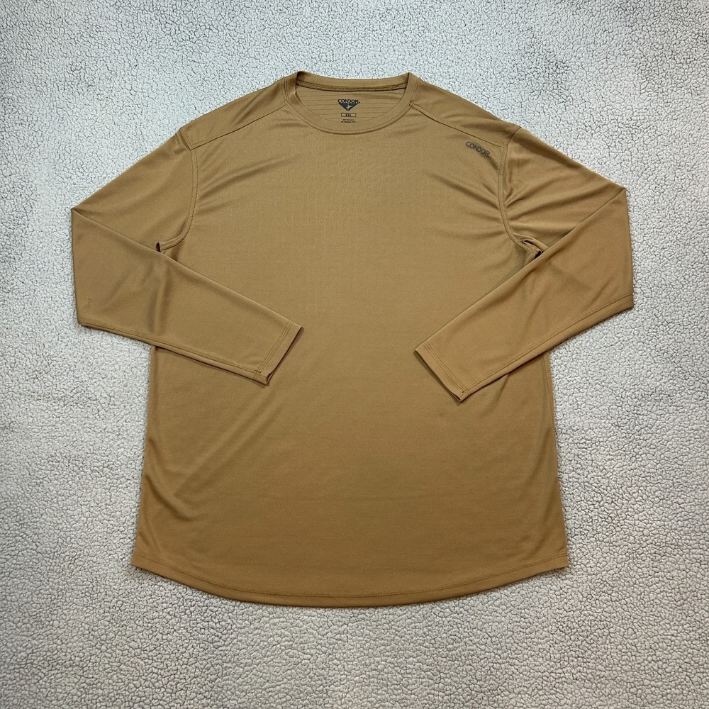 Condor Long Sleeve Crew Neck Shirt Military Brown Mens Size 2XL‎